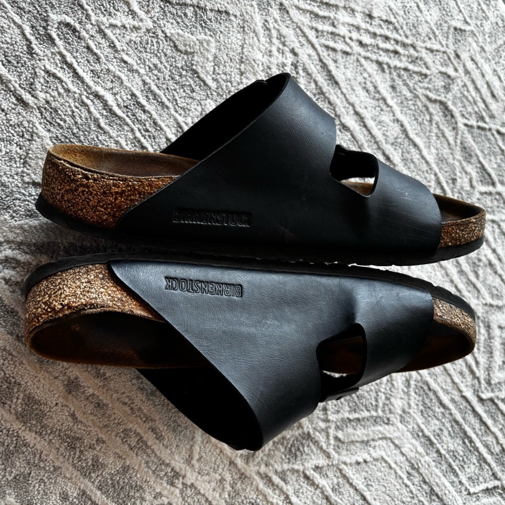 Birkenstock Arizona Black Sandals Size 38 - Picture 5 of 11